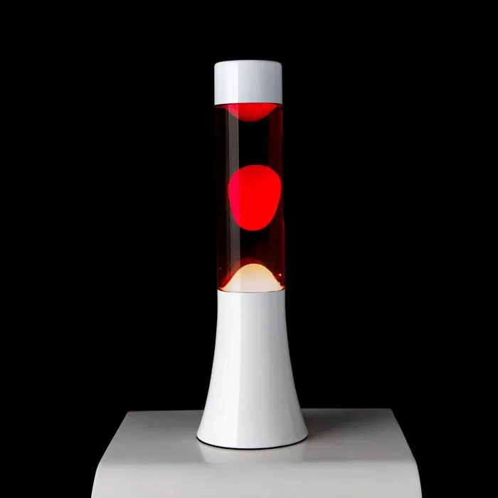 (NOUVEAUTÉ) FISURA - MINI Lampe à Lave ROUGE/BLANC – Image 2