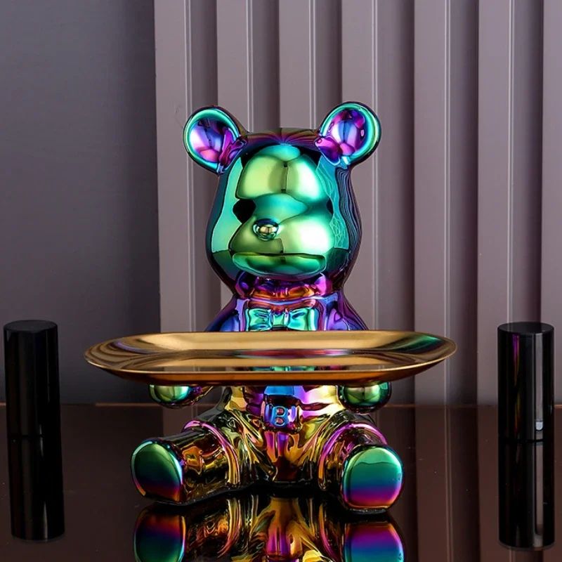 (NOUVEAUTÉ) Figurines Ours en Céramique - Multicolore (19 cm) (Édition Limitée) – Image 4