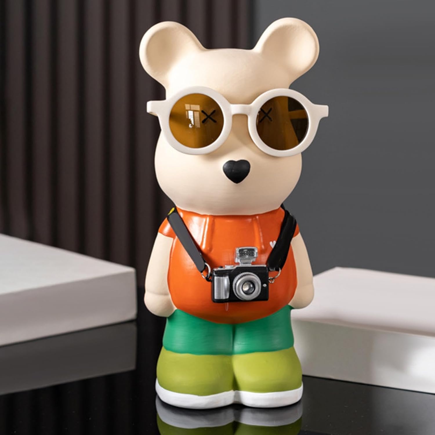 (NOUVEAUTÉ) Tirelire en céramique OURS Orange (Édition Limitée)