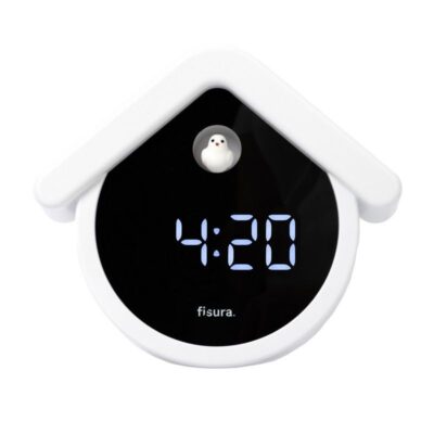 (NOUVEAUTÉ) CUCKOO DIGITAL CLOCK black & white (Fisura)