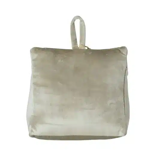 Butoir de Porte LUXE PONPON - Velours champagne (GRIS) – Image 3