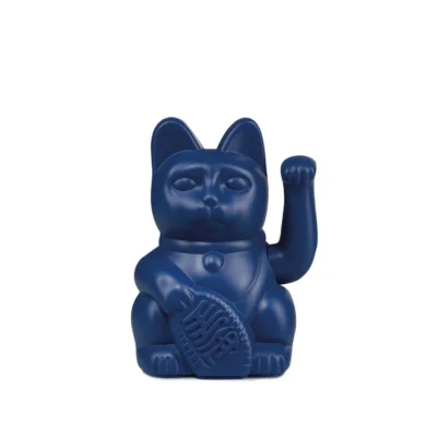 Lucky Cat Dark Blue "Sincérité" - Maneki Neko