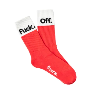 FISURA - Chaussettes « Fuck Off » Viva Magenta