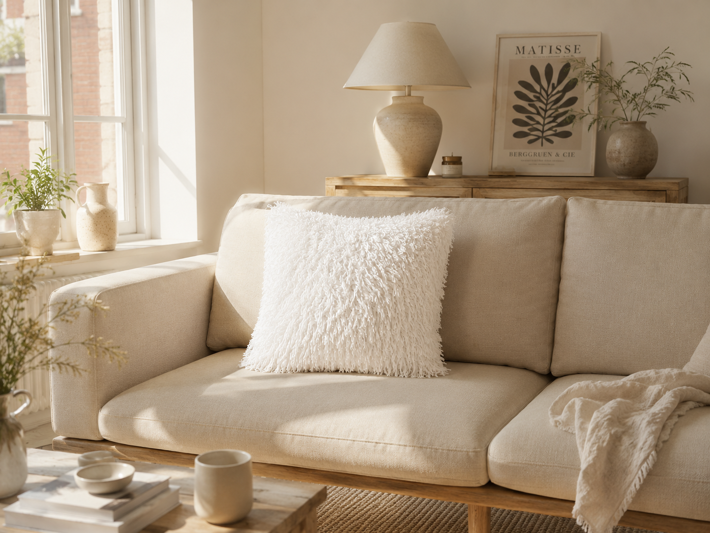 Coussin Plume Longue ( 45 x 45 ) – Image 2
